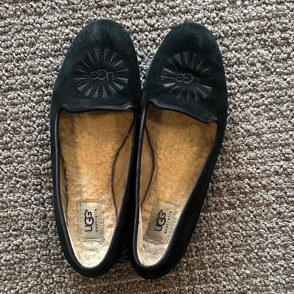 UGG Women's Navy Suede Loafers